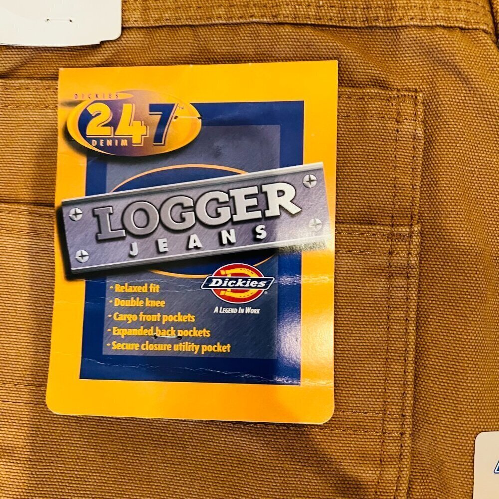 Lot of 2 DICKIES Brand New Carpenter Jeans Relaxed Fit 34 Waist - Picture 5 of 10